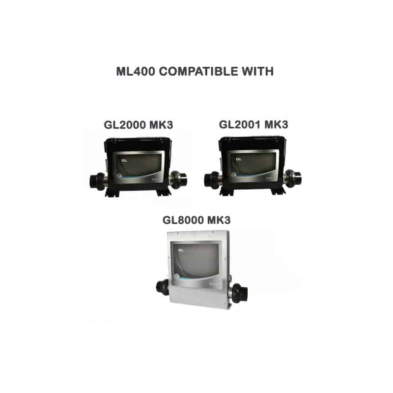 Balboa ML400 Topside Panel 4 Button – Jets, Aux, Temp, Light For Sale