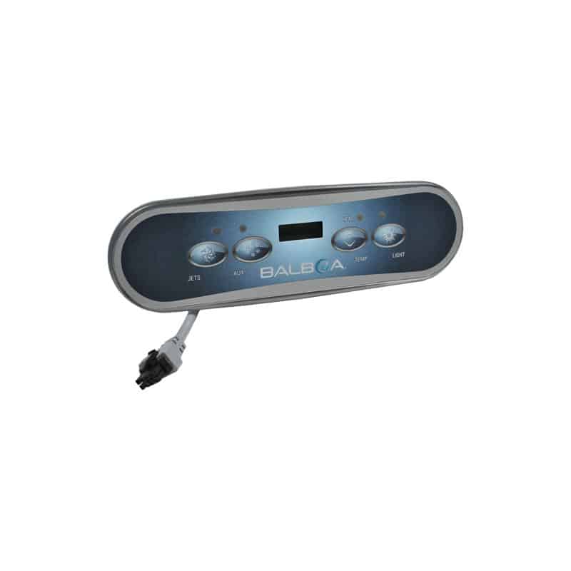 Balboa ML400 Topside Panel 4 Button – Jets, Aux, Temp, Light For Sale