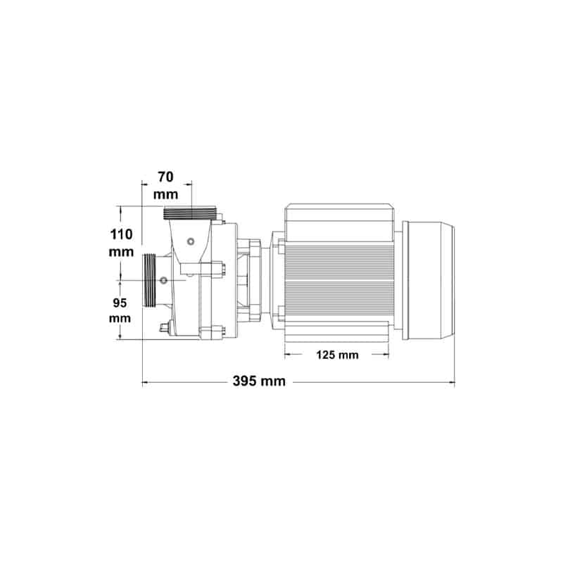 Balboa Niagara Ultimax 2HP 1spd Pump For Sale