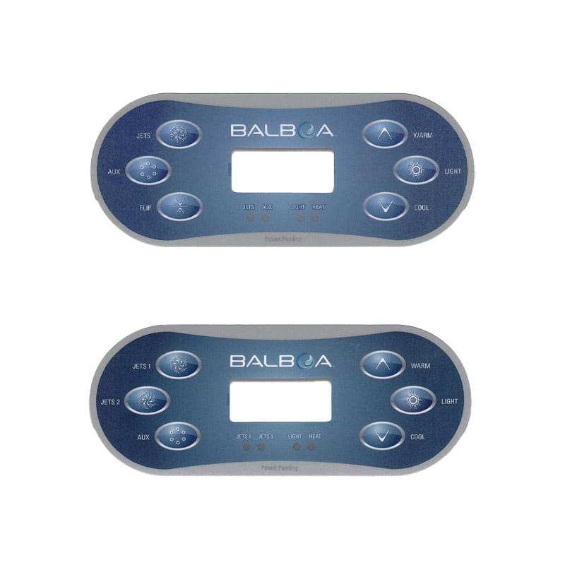 Balboa TP600 Overlay 6 Button Jets 1, Jets 2, Flip, Warm, Light, Cool. For Sale