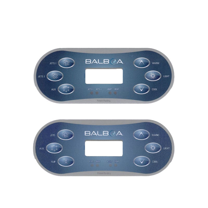 Balboa TP600 Overlay 6 Button Jets, Aux, Flip, Warm, Light, Cool. For Sale
